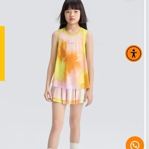 MOODYTIGER Girl’s Fairy Printed Skirt - Gradient Buzz Yellow - 6